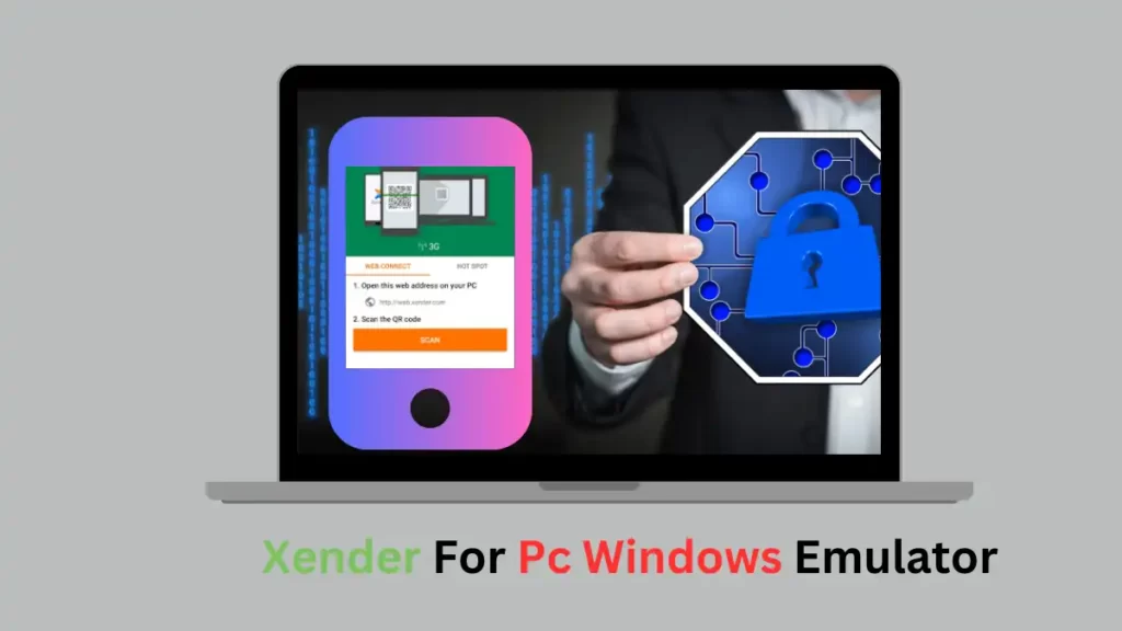 Xender from the emulator's app on Windows 10