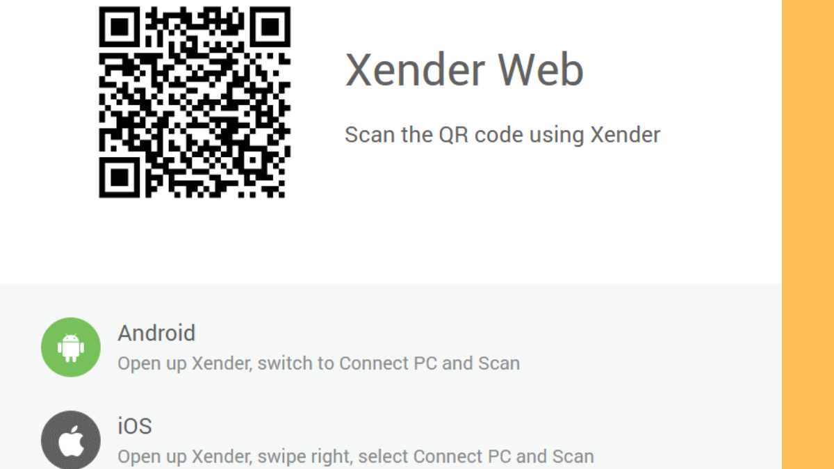 Xender web for PC